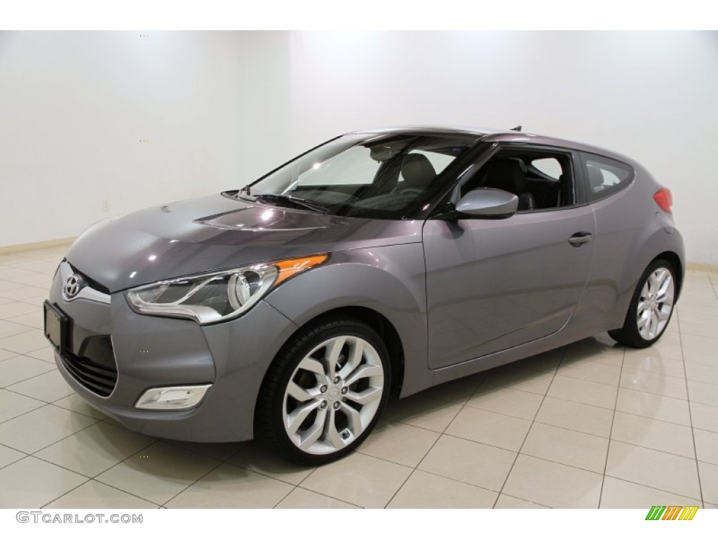 Triathlon Gray 2012 Hyundai Veloster Standard Veloster Model Exterior Photo #86549285