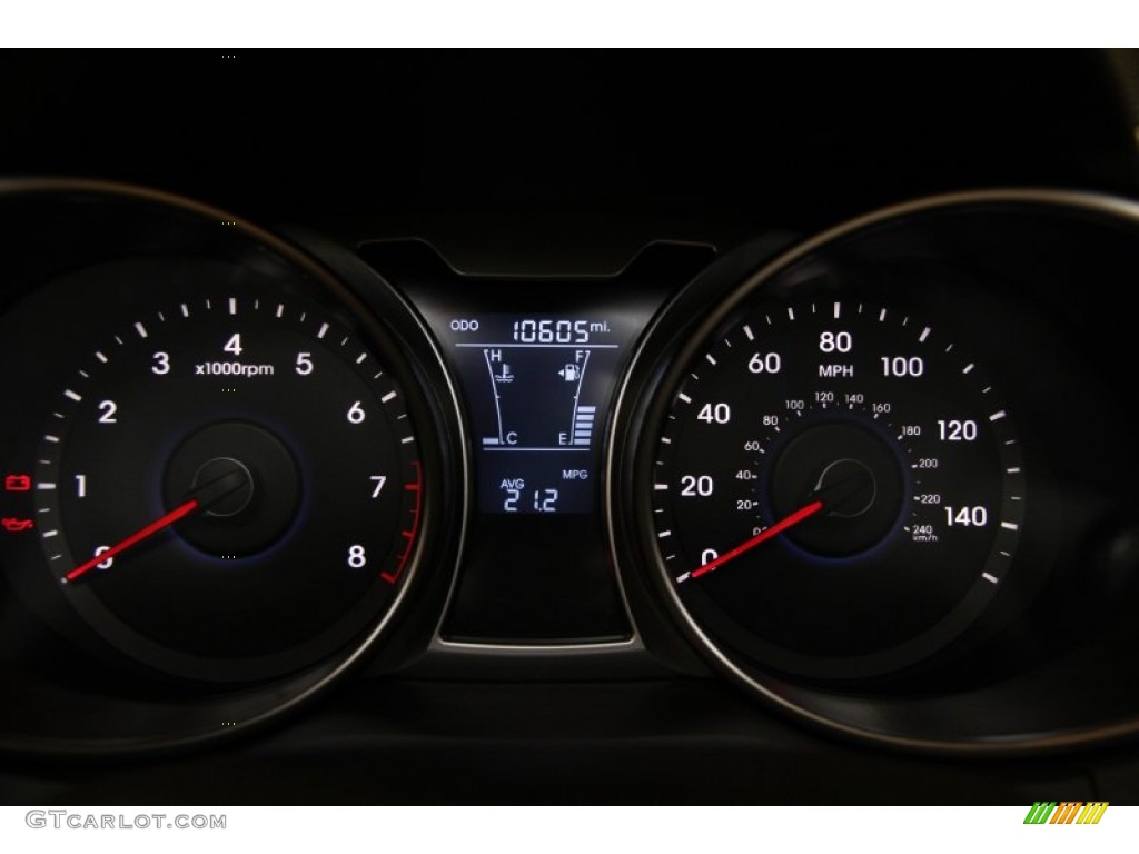 2012 Hyundai Veloster Standard Veloster Model Gauges Photo #86549388