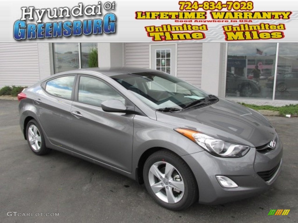 2013 Elantra GLS - Harbor Gray Metallic / Gray photo #1