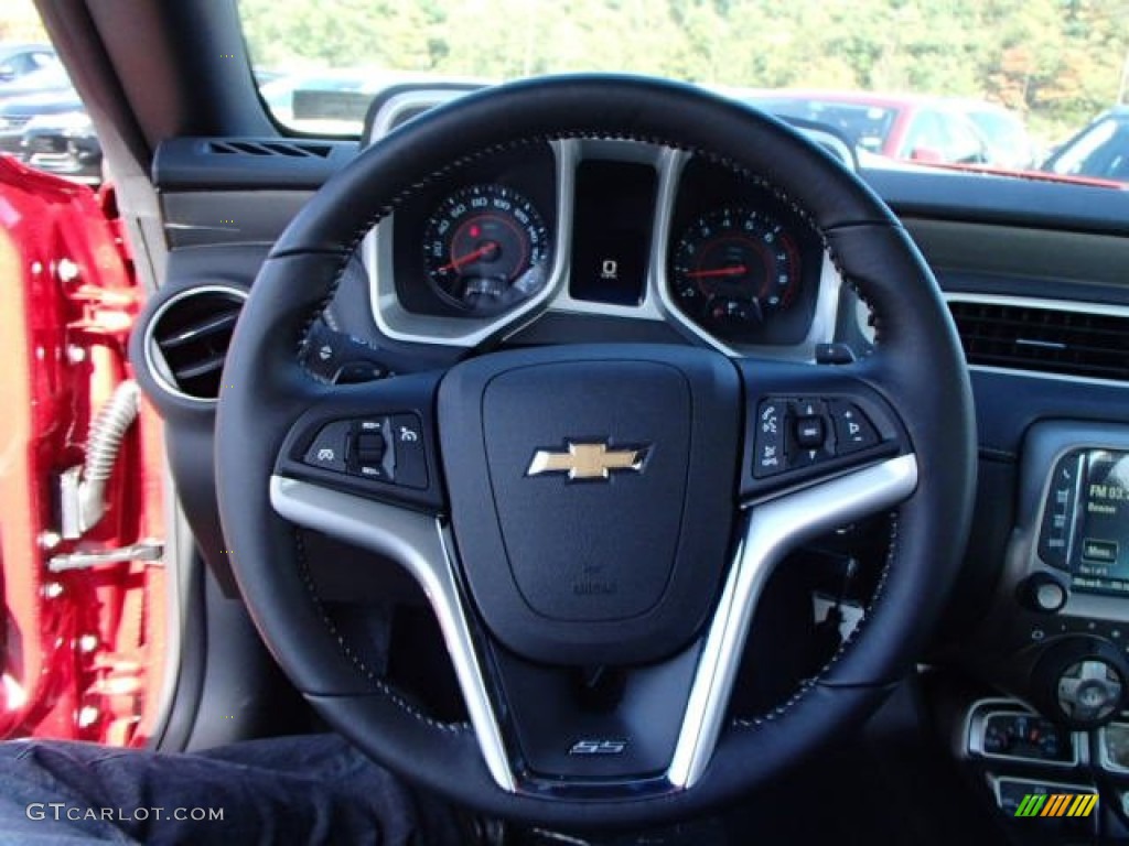 2014 Chevrolet Camaro SS/RS Coupe Black Steering Wheel Photo #86553192