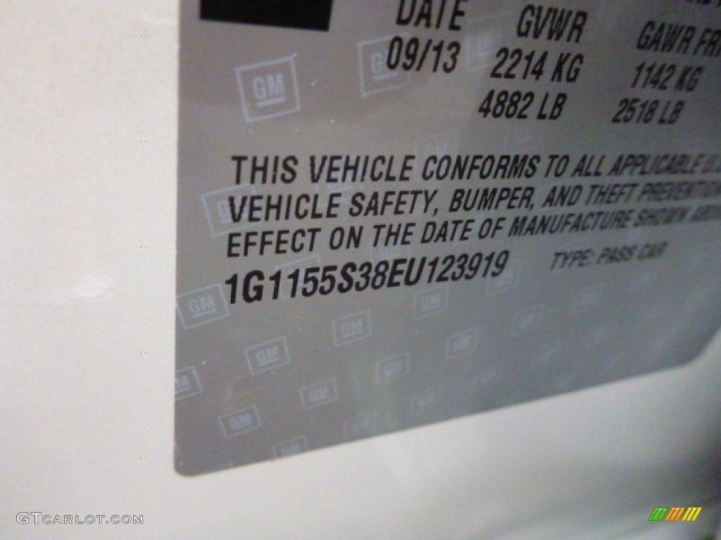 2014 Impala LTZ - White Diamond Tricoat / Jet Black photo #16