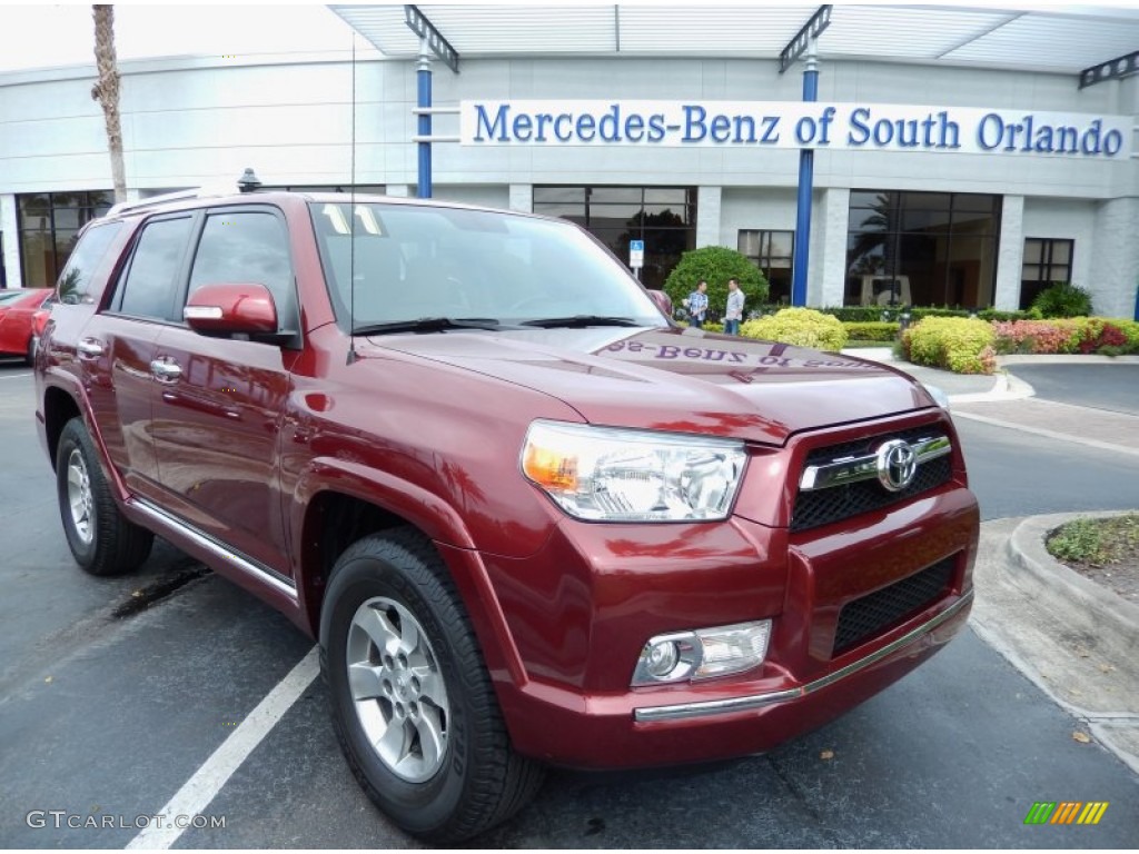 2011 4Runner SR5 - Salsa Red Pearl / Sand Beige photo #1