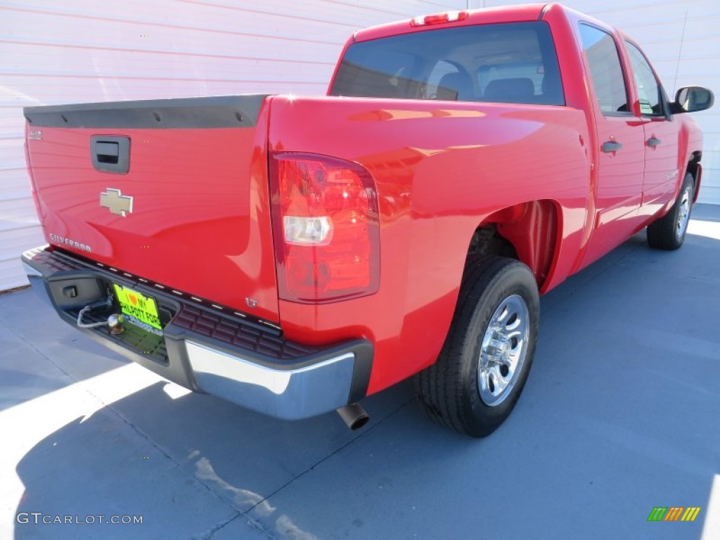 2008 Silverado 1500 LT Crew Cab - Victory Red / Light Titanium/Ebony Accents photo #4