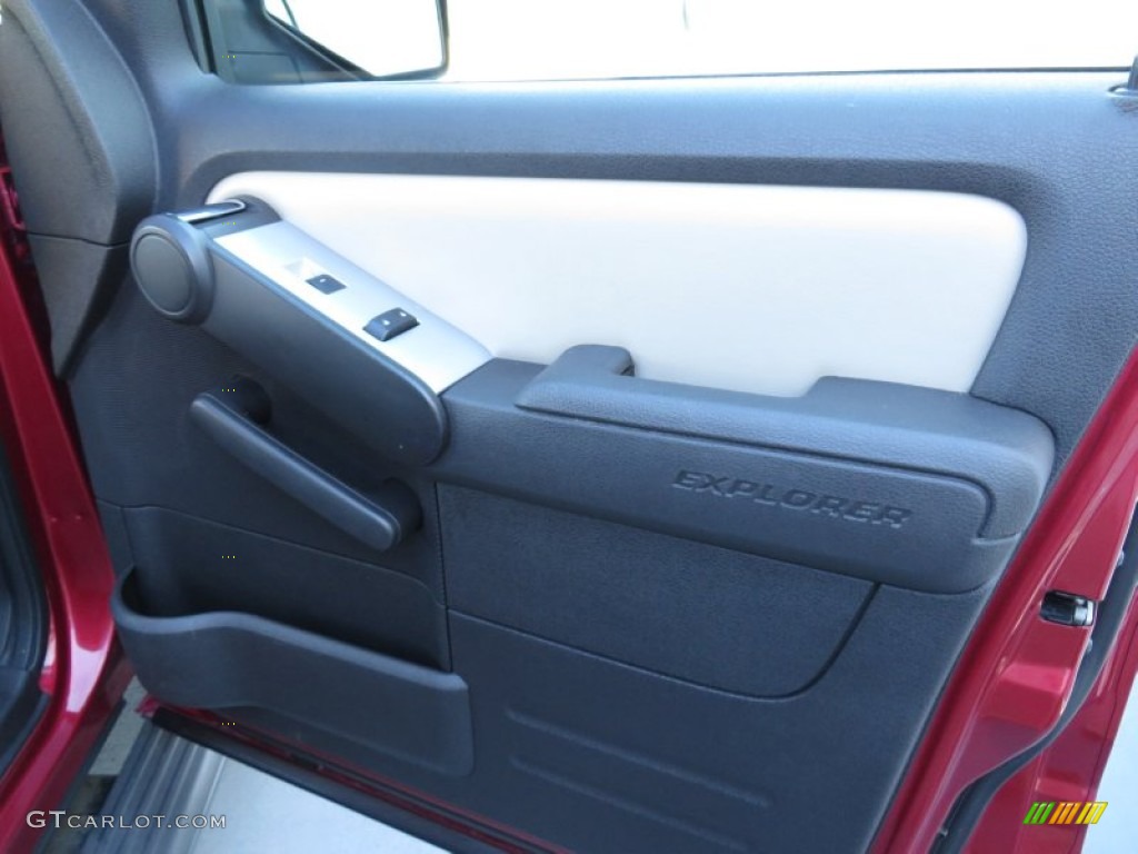 2007 Ford Explorer XLT Ironman Edition Black/Stone Door Panel Photo #86555967