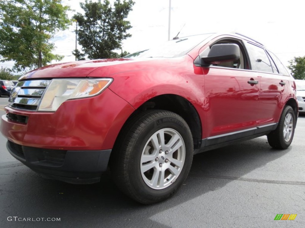 2007 Edge SE - Redfire Metallic / Medium Light Stone photo #1