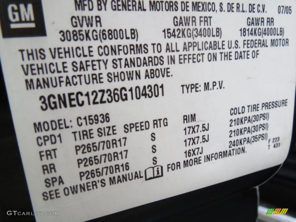 2006 Avalanche LS - Dark Gray Metallic / Gray/Dark Charcoal photo #15