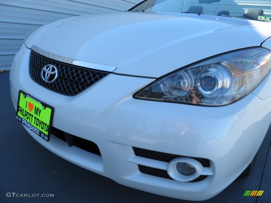 2008 Solara SLE V6 Convertible - Blizzard White Pearl / Dark Stone photo #11