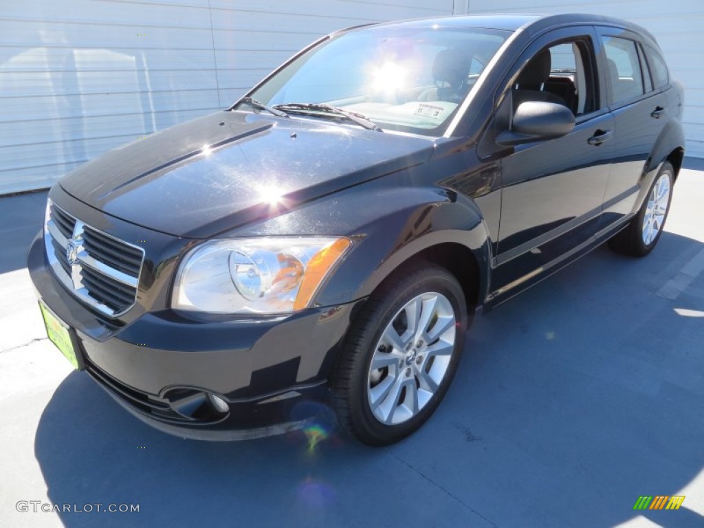 2012 Caliber SXT Plus - Black / Dark Slate Gray photo #6