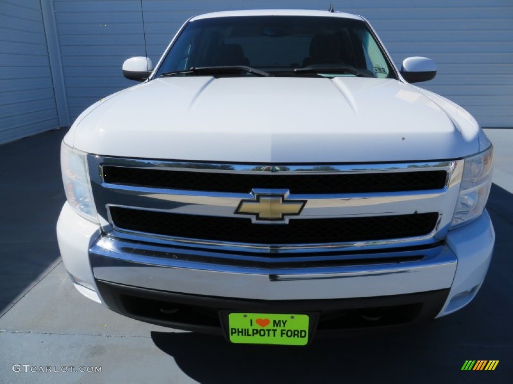 2008 Silverado 1500 LT Crew Cab - Summit White / Ebony photo #8