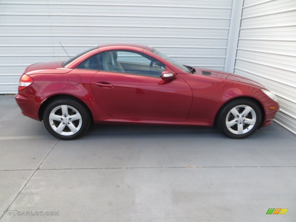 2006 SLK 280 Roadster - Firemist Red Metallic / Beige photo #3