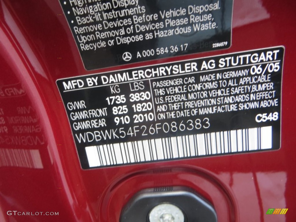 2006 SLK 280 Roadster - Firemist Red Metallic / Beige photo #27