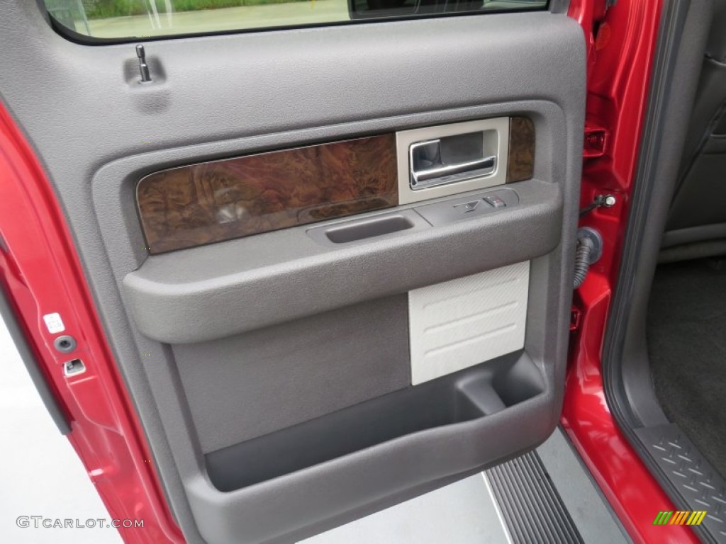 2013 F150 Platinum SuperCrew 4x4 - Ruby Red Metallic / Platinum Unique Black Leather photo #29