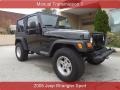 Black 2005 Jeep Wrangler Sport 4x4