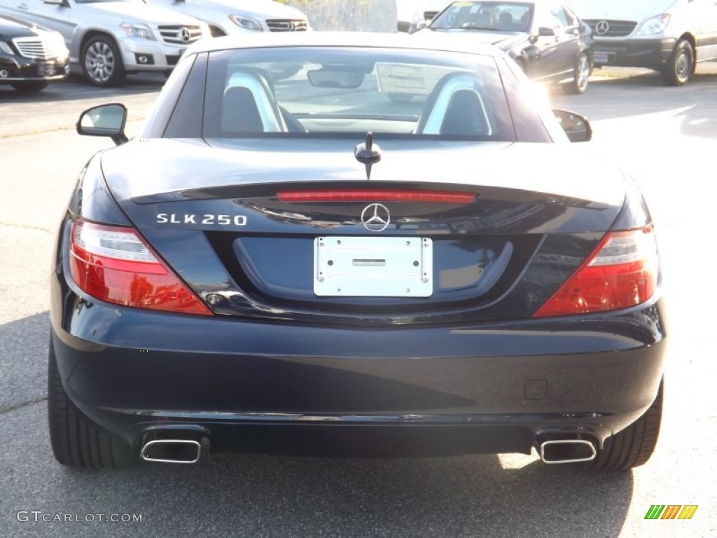 2014 SLK 250 Roadster - Lunar Blue Metallic / Ash/Black photo #4