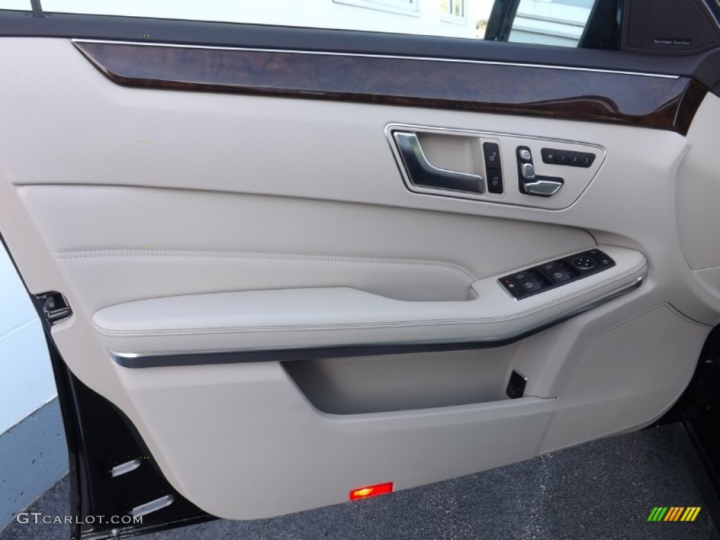 2014 E 350 4Matic Sedan - Black / Silk Beige/Espresso Brown photo #12