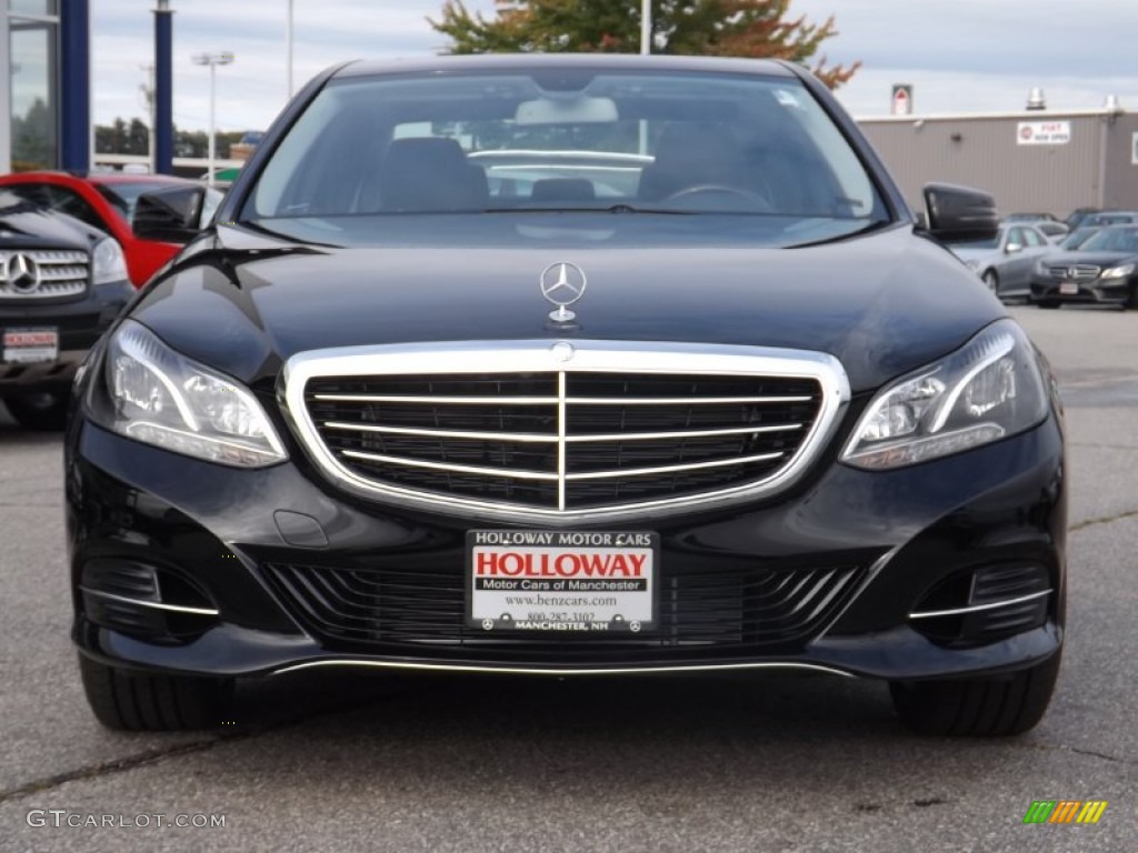 2014 E 350 4Matic Sedan - Black / Black photo #2