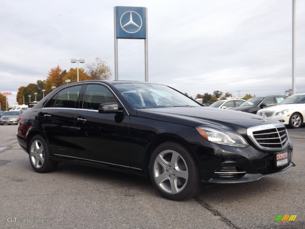 2014 E 350 4Matic Sedan - Black / Black photo #3