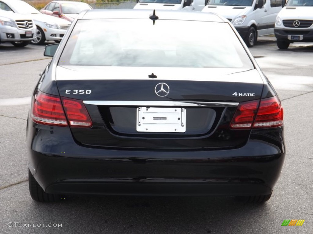 2014 E 350 4Matic Sedan - Black / Black photo #4