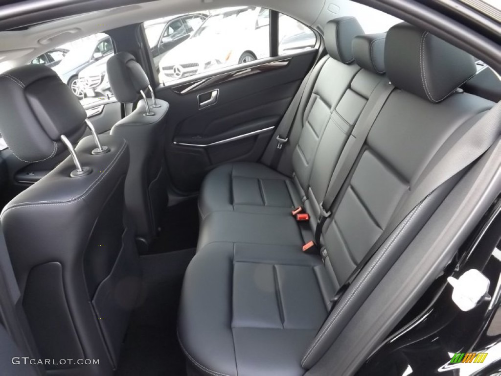 2014 E 350 4Matic Sedan - Black / Black photo #6