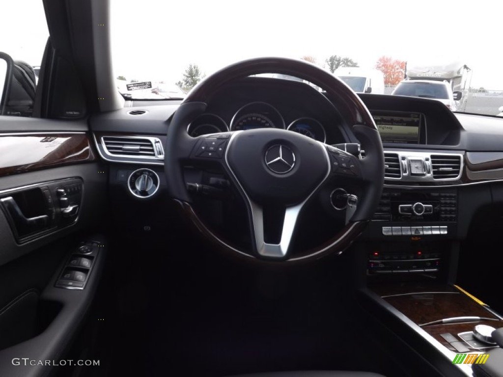 2014 E 350 4Matic Sedan - Black / Black photo #7