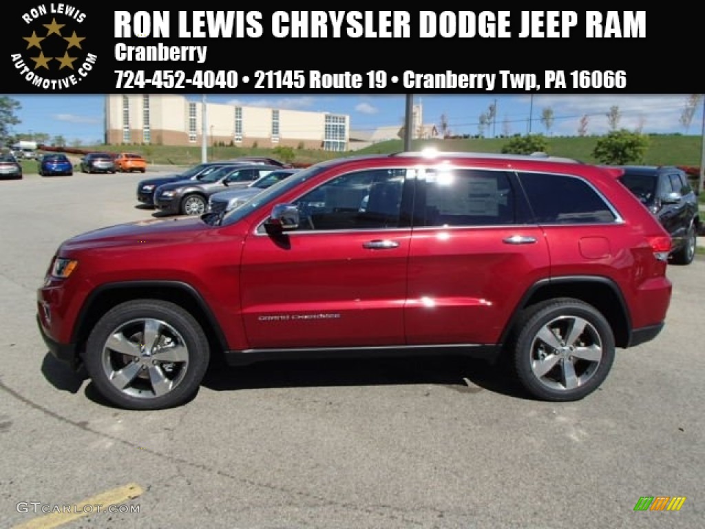 2014 Grand Cherokee Limited 4x4 - Deep Cherry Red Crystal Pearl / Morocco Black photo #1