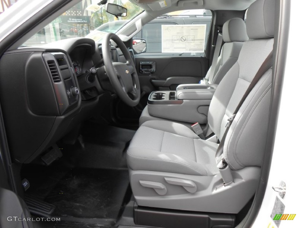 Jet Black/Dark Ash Interior 2014 Chevrolet Silverado 1500 WT Regular Cab Photo #86561118