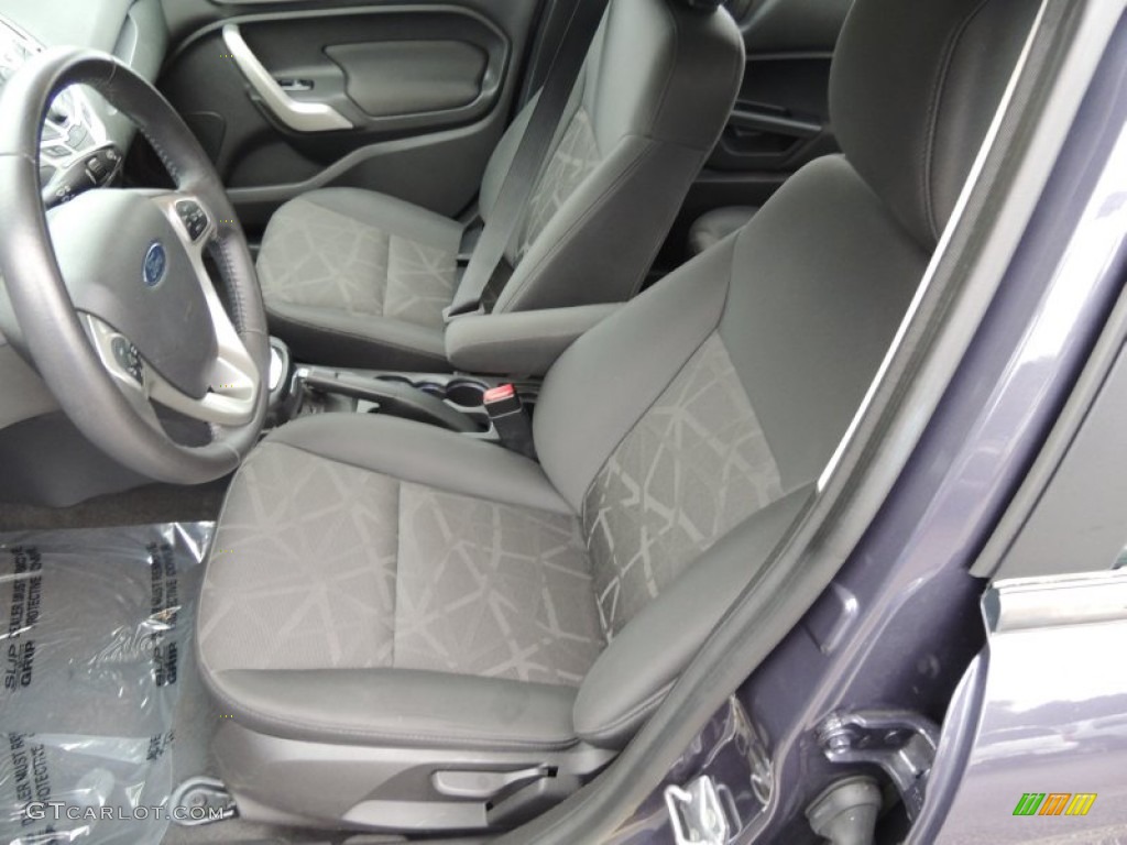 2013 Fiesta Titanium Sedan - Violet Gray / Charcoal Black Leather photo #4