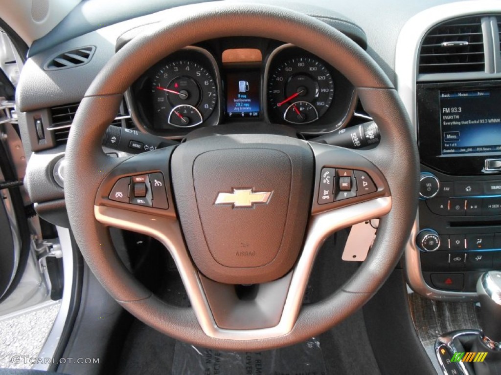 2014 Chevrolet Malibu LT Jet Black Steering Wheel Photo #86561550