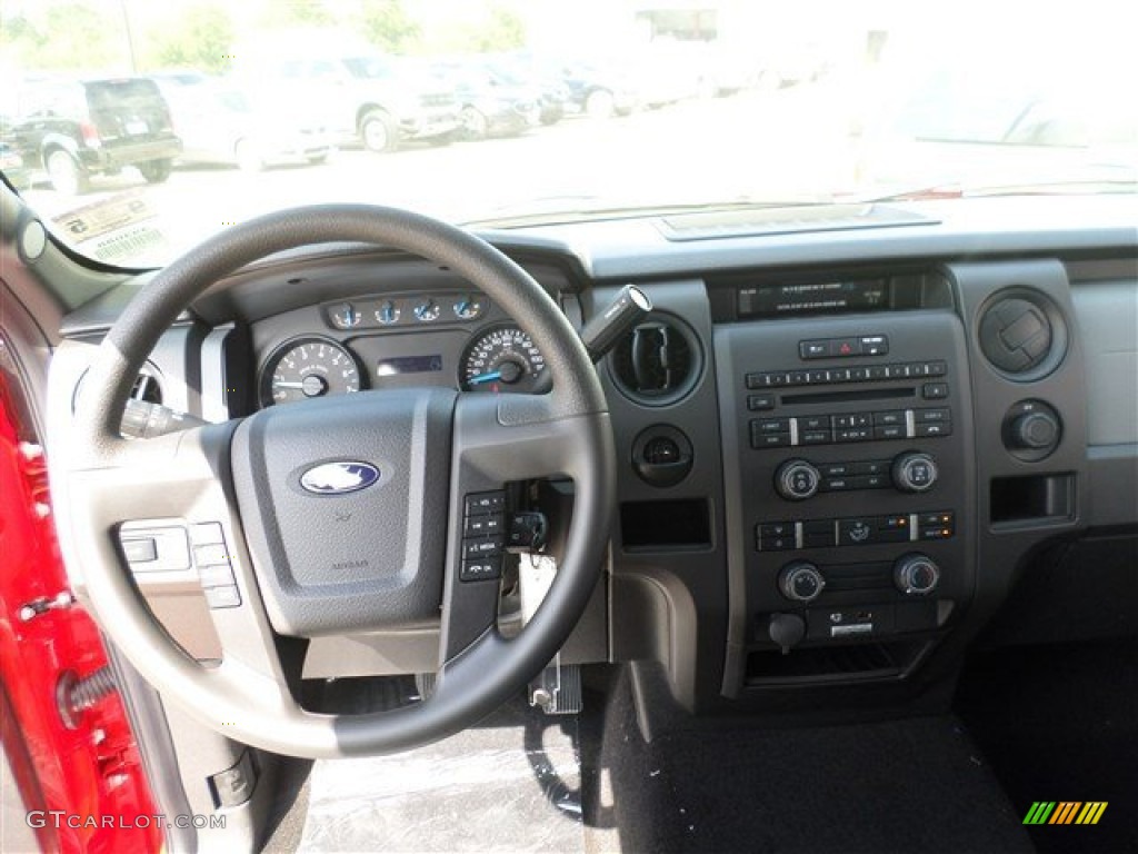 2013 F150 STX SuperCab - Race Red / Steel Gray photo #17