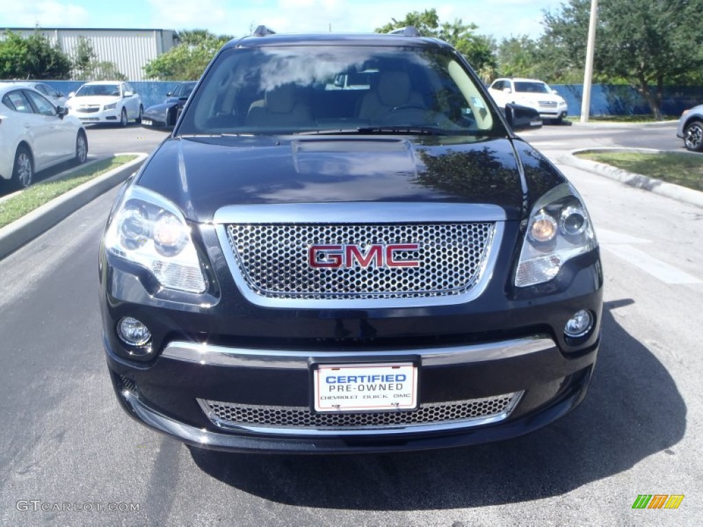 2012 Acadia Denali - Carbon Black Metallic / Cashmere photo #2