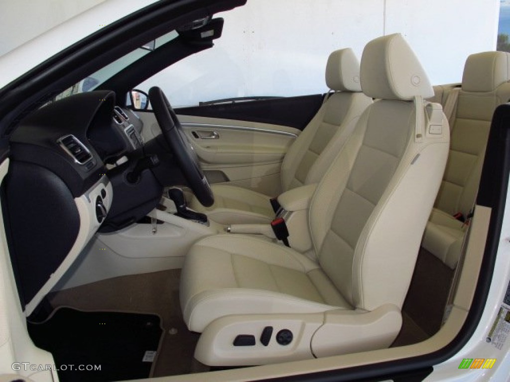 Cornsilk Beige Interior 2014 Volkswagen Eos Komfort Photo #86561802