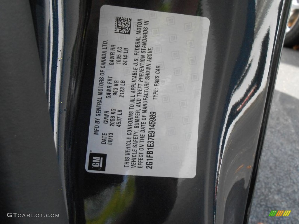 2014 Camaro LT Coupe - Blue Ray Metallic / Black photo #13