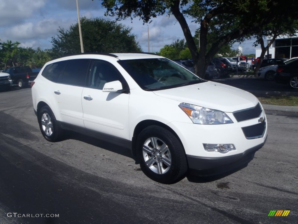 White 2012 Chevrolet Traverse LT AWD Exterior Photo #86563272