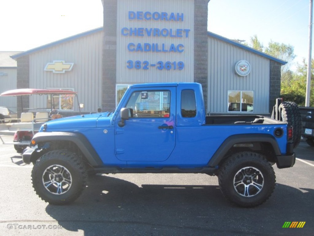 2012 Wrangler Unlimited Sahara Mopar JK-8 Conversion 4x4 - Cosmos Blue / Black photo #1