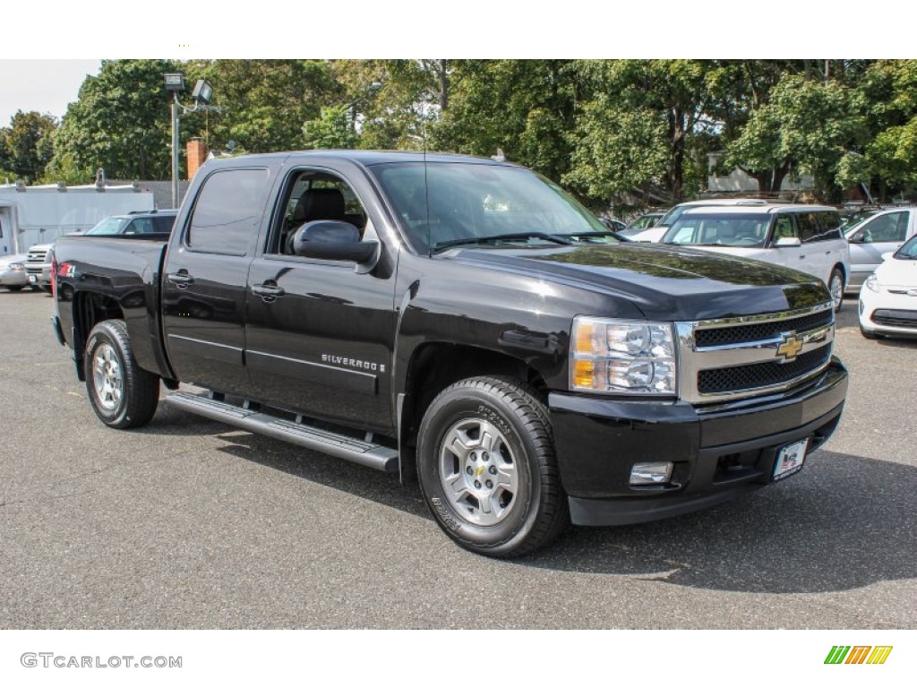 2007 Silverado 1500 LTZ Crew Cab 4x4 - Black / Ebony Black photo #8