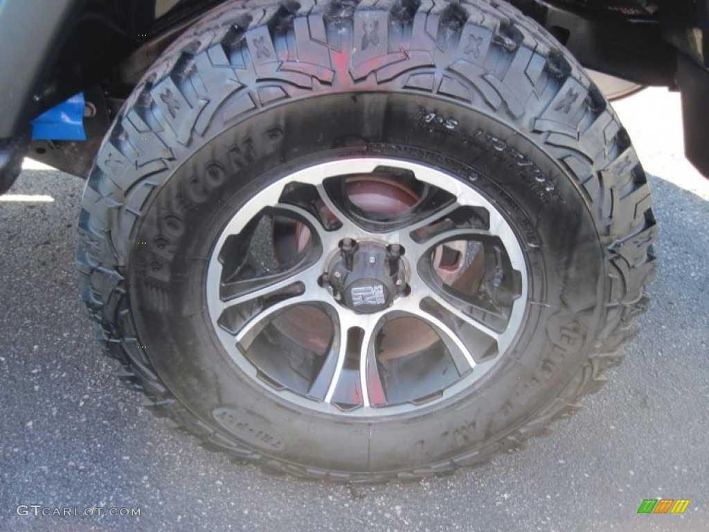 2012 Wrangler Unlimited Sahara Mopar JK-8 Conversion 4x4 - Cosmos Blue / Black photo #6