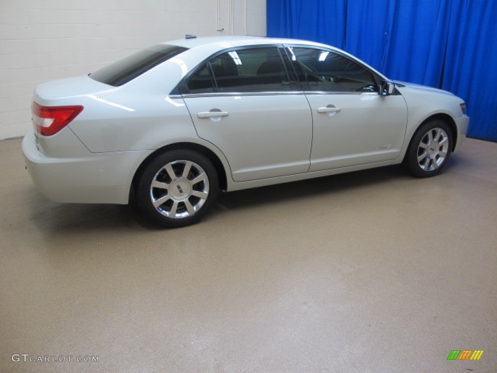 2008 MKZ AWD Sedan - White Suede / Dark Charcoal photo #10