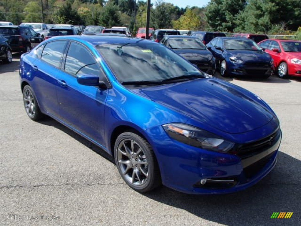 2013 Dart Rallye - Blue Streak Pearl Coat / Black photo #4