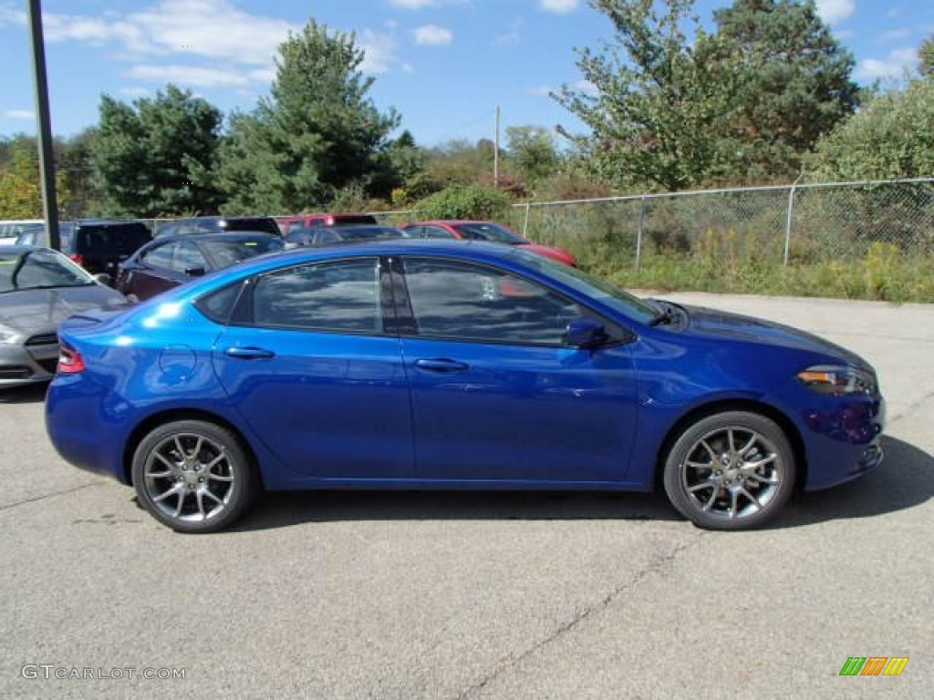 2013 Dart Rallye - Blue Streak Pearl Coat / Black photo #5