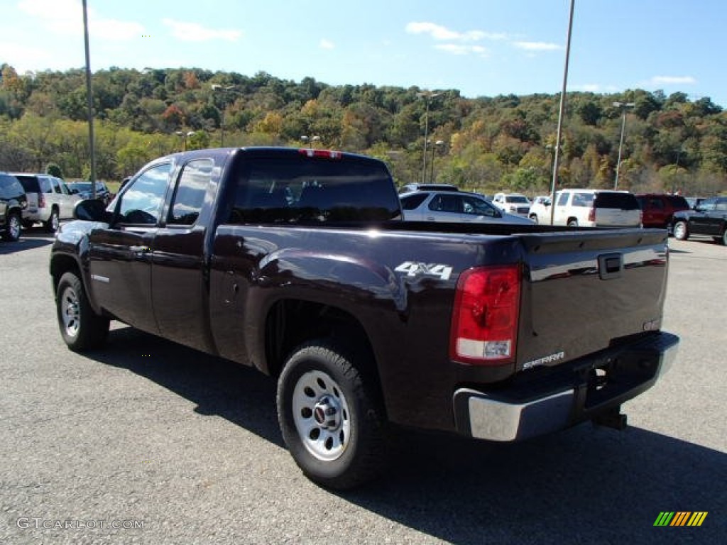 2008 Sierra 1500 Extended Cab 4x4 - Dark Crimson Metallic / Dark Titanium photo #6