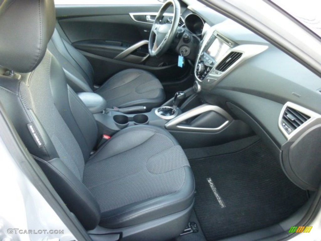Black Interior 2012 Hyundai Veloster Standard Veloster Model Photo #86566092