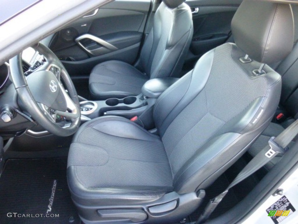 Black Interior 2012 Hyundai Veloster Standard Veloster Model Photo #86566188