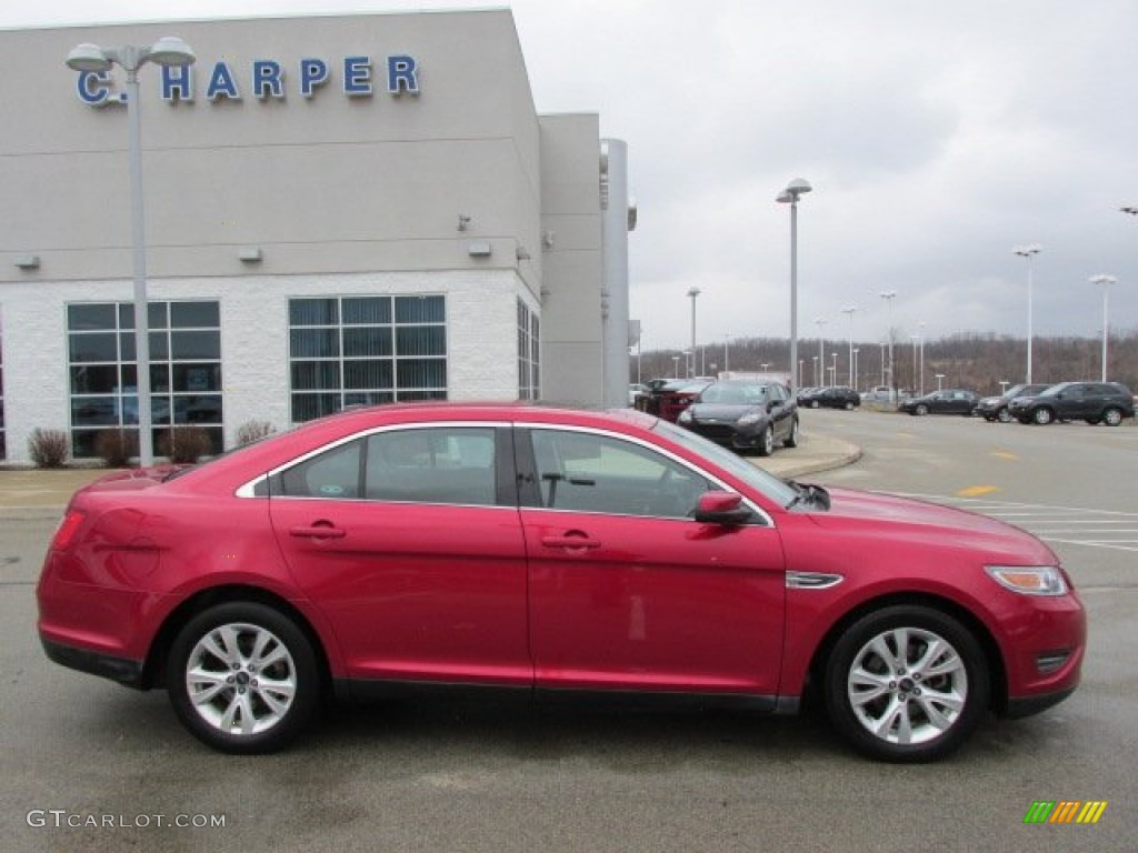 2011 Taurus SEL - Red Candy / Charcoal Black photo #2