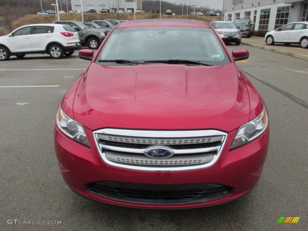 2011 Taurus SEL - Red Candy / Charcoal Black photo #5
