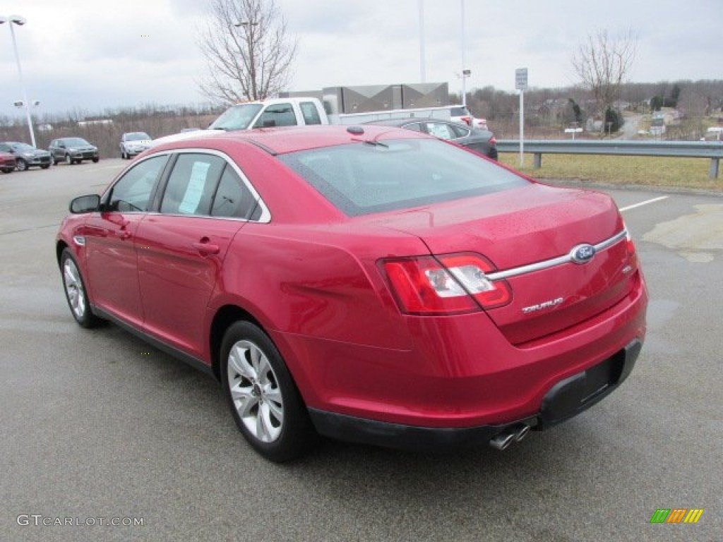 2011 Taurus SEL - Red Candy / Charcoal Black photo #8