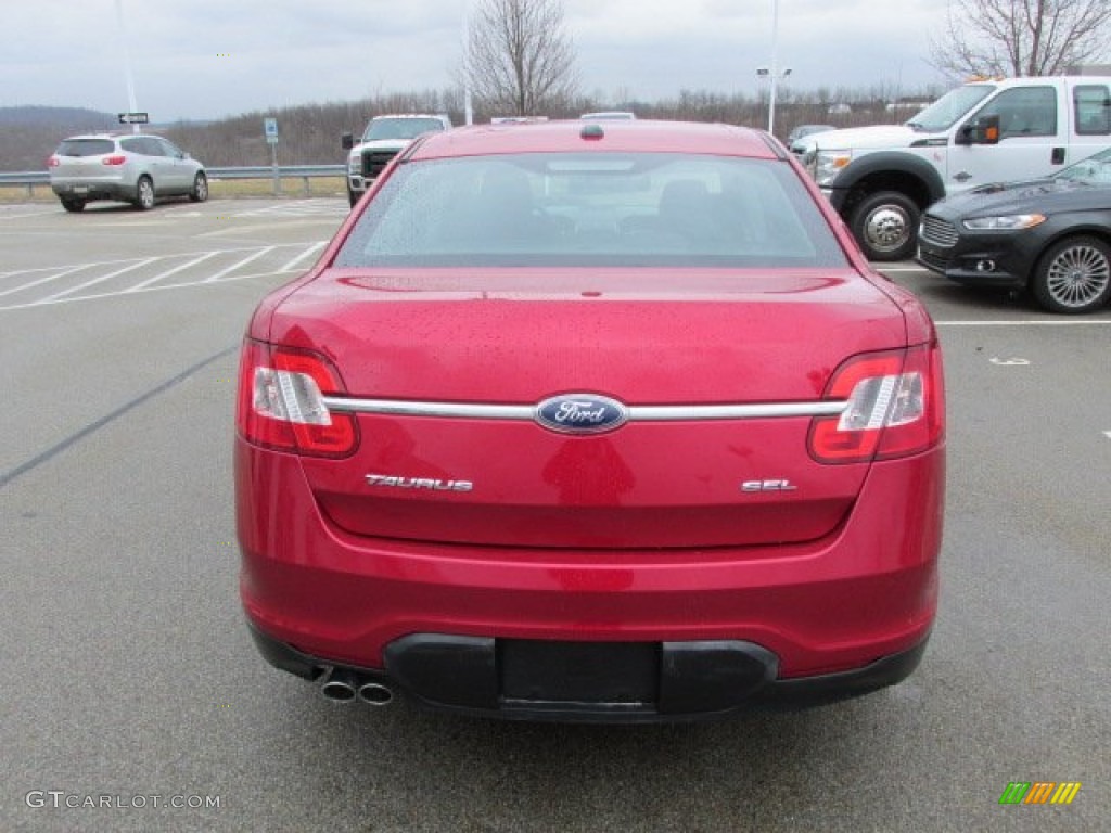 2011 Taurus SEL - Red Candy / Charcoal Black photo #9