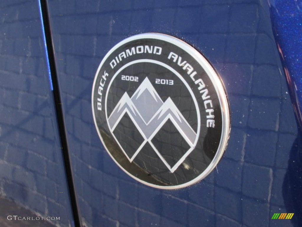 2013 Avalanche LTZ 4x4 Black Diamond Edition - Blue Topaz Metallic / Ebony photo #11