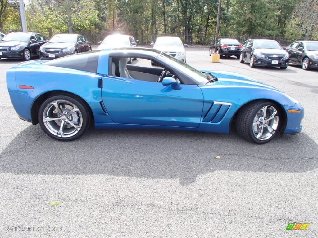 2011 Corvette Grand Sport Coupe - Supersonic Blue Metallic / Titanium Gray photo #4