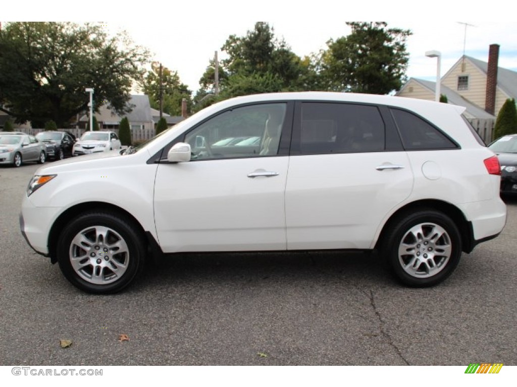 Aspen White Pearl 2009 Acura MDX Technology Exterior Photo #86568777