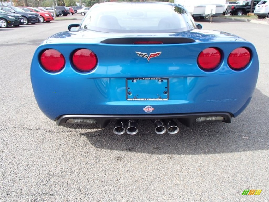 2011 Corvette Grand Sport Coupe - Supersonic Blue Metallic / Titanium Gray photo #8